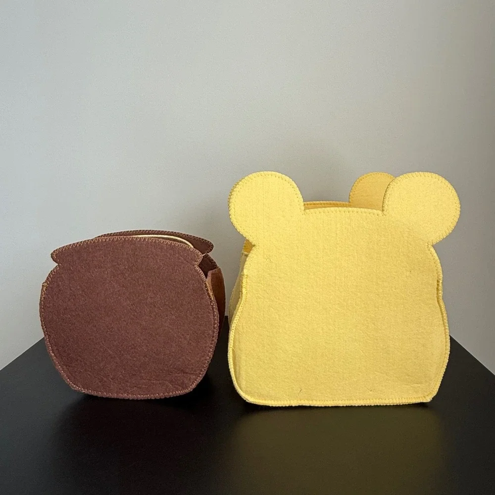 Disney Baby Winnie the Pooh & Hunny Pot 2-Piece Felt Storage Caddy Set.